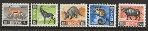 Kenya 1966. Mammals series. Partial set. Unused. - Picture 1 of 1