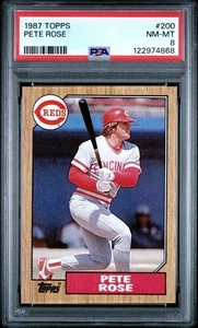 1987 TOPPS #200 PETE ROSE 🔥PSA 8🔥 - Picture 1 of 2