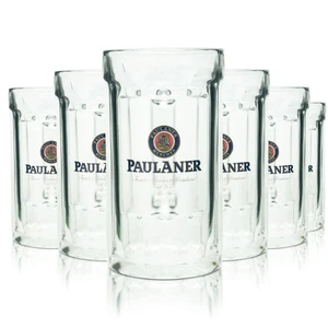 6x Paulaner Bierglas 0,4l Bierkrug Seidel Humpen Gläser Set Brauerei Bayern - Bild 1 von 3