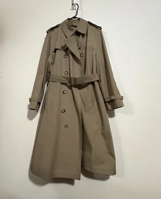 Gabardina de popelina Brooks Brothers talla 38 R color caqui vintage hecha en EE. UU. Unión Foto 1 de 4