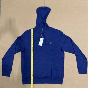 Camiseta con capucha azul manga larga ligera XL Lacoste para hombre - Imagen 1 de 5