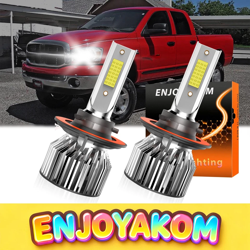 For Dodge Ram 5500 2008-2010 LED Headlight Bulbs High Low Beam Lights 6000K - Image 1 of 4