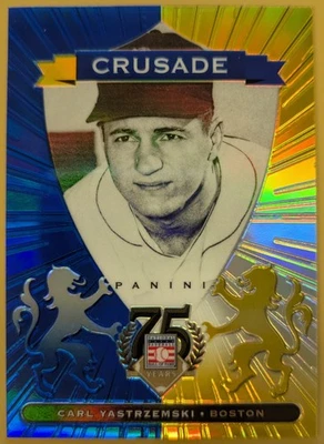 Salón de la Fama Panini 2014 75 aniversario Carl Yastrzemski Cruzadas Foto 1 de 2