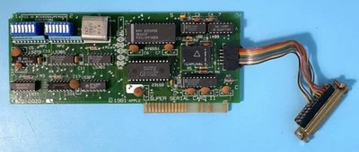Apple Super Serial Card II 670-0020 with Cable - Apple II, II Plus, IIe, & IIGS - Image 1 of 2
