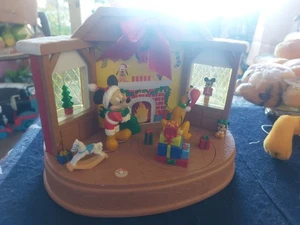 Disney Mickey Pluto Animated Light Music Motion Ruz Christmas Scene Works Great! - Picture 1 of 11