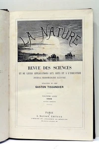 LIVRE ANCIEN LA NATURE REVUE DES SCIENCES JOUR HEBDOMADAIRE ILLUSTRÉ 1892 - Foto 1 di 7