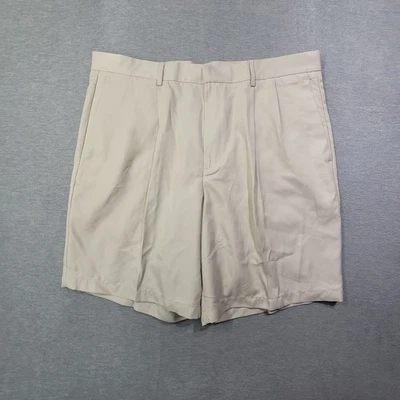 Pantalones Cortos de Golf Dockers Para Hombre 38 Beige Sólido Calce Relajado Plisados 8.5" Informales Nuevos con Etiquetas Foto 1 de 4