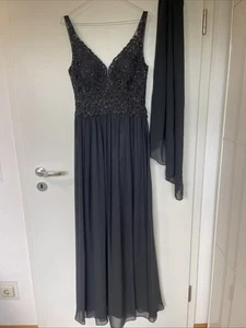 Mascara Damen Kleid Abendkleid Ball grau Größe EUR 38 DE 40 Jugendweihe Fest - Bild 1 von 11
