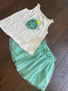 Crazy 8 Euc 5 5t Turtle Tank Top Tulle Skirt Set Lot Outfit - Picture 1 of 8