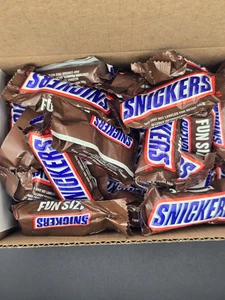 Snickers Fun Size Candy Bars – 1 lb Box – Bulk Chocolate - Picture 1 of 5