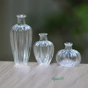 Pequeñas botellas de perfume vintage escala 1/6 florero de vidrio caramelo sala casa de muñecas - Imagen 1 de 16
