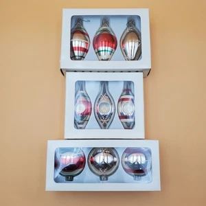 3 Schachteln Honey & Me Lisa Liffick 2007 Glas Ornamente Weihnachten (3 in jeder Box) - Bild 1 von 8