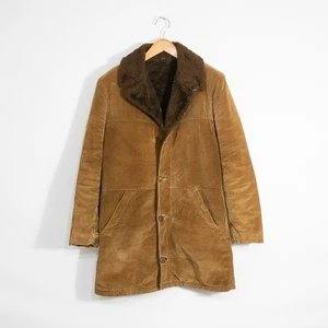 Vintage Sears Rancher Corduroy Coat Mens 42 Tall - Western Cowboy Distressed - Picture 1 of 6