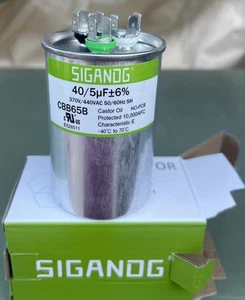 45+5 MFD 45/5 Uf 370 or 440 Volt CBB65B Capacitor for AC Motor Run,Condenser - Picture 1 of 8