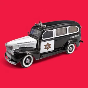 Chevy Suburban Sheriff Wagon Franklin Mint 1946 edición limitada edición de rueda rara - Imagen 1 de 9