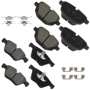 For 2011-2016 BMW 528i Base Sedan 4-Door Front and Rear Brake Ceramic Pads - Picture 1 of 10