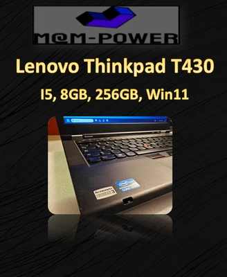 Lenovo ThinkPad T430, i5 3320M, 8GB, 256GB SSD, Win11, Office 2016 - Bild 1 von 4