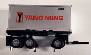 Pup Trailer for Aurora / AFX HO Scale Slot Car Racing Rigs - Silver / Yang Ming - Picture 1 of 1