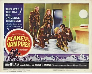 Planet Of the Vampires Lobby Card Print #1 1965 Barry Sullivan Norma Bengell - Picture 1 of 1
