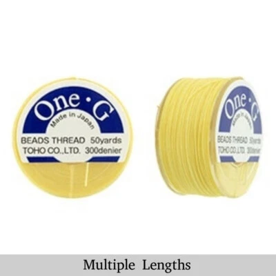 Hilo de abalorios amarillo claro One-G Toho 50/125/250yd Foto 1 de 4