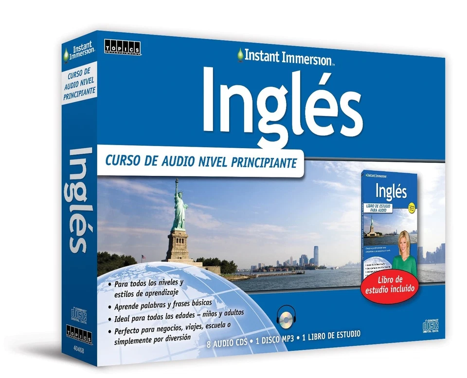 Aprende Inglés: Instant Immersion Curso de Audio Nivel Principiante Audio - Image 1 of 1