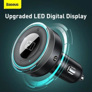 Bluetooth 5.0 USB Car FM Transmitter Adapter 3.5MM AUX Audio Stereo Music Play - Picture 1 of 11