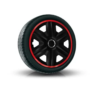 Z458725 Radkappen Radzierblenden SATZ (4Stück) 15 Zoll rot FAST - Bild 1 von 1