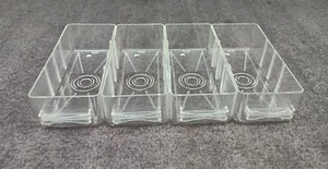 Clear Acrylic Plastic Storage Organizer Replacement Drawers Lot of 4 Unbranded - Picture 1 of 5