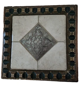 Fliesenuntersetzer dekorative heiße Lebensmittel 8,5" x 89,5" quadratisch Vintage schönes Stück - Bild 1 von 6