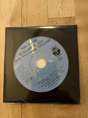 Bob Dylan Million Miles Live Recordings 1997-1999 Promo SEALED CD 4 Tracks Foto 1 de 3