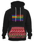 Men's Rainbow US Gay Flag Ugly Sweater Pullover Hoodie PLY P29 Christmas Lesbian