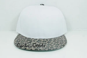 Mütze weiß Druckknopflasche Gepard Krempe neu verstellbar - Bild 1 von 5