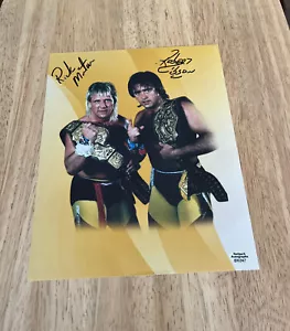 THE ROCK & ROLL EXPRESS RICKY MORTON & ROBERT GIBSON SIGNIERT 8 X 10 FOTO WWE NEUA - Bild 1 von 4