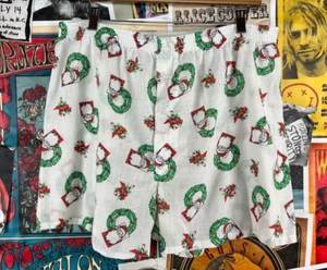 Vintage Christmas Holiday Santa Claus All Over Print Men's Boxer Shorts XL Retro - Picture 1 of 11
