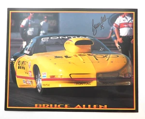 Bruce Allen 8x10 NHRA Drag Racing Held Karte signiert - Bild 1 von 1