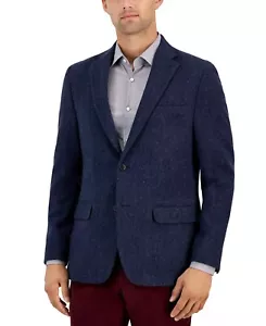 Tommy Hilfiger Herren Modern Fit All Wool Sport Mäntel Blau B4HP - Bild 1 von 15