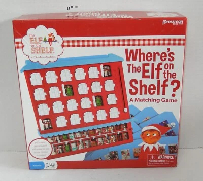 2016 Pressman Where is the Elf On the Shelf Matching Board Game 100% COMPLETE - Image 1 of 4