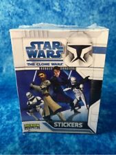 Star Wars The Clone Wars Stickers Factory Sealed Box Topps/Merlin 2008 Lot Of 3