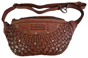 Elegante Echt Leder Gürteltasche Green Valley - Bauchtasche Hüfttasche Crossover - Bild 1 von 3