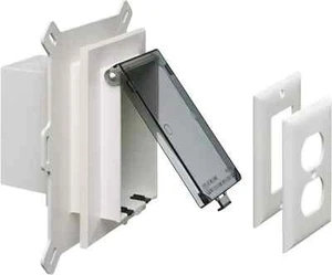 Arlington DBVS1C-1 bajo perfil EN CAJA caja de salida empotrada kit de placa de pared para nuevo - Imagen 1 de 3