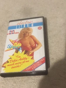 Vintage Electric Blue VHS Video Big Box Rare Debee Ashby 18 - Picture 1 of 3