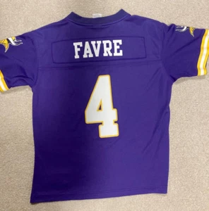Brett Favre Minnesota Vikings Purple Reebok NFL Jersey Size Boys Medium - Picture 1 of 12