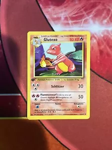 Pokemon Glutexo (Charmeleon) Base Set 1st Edition GERMAN #24- LP - Picture 1 of 6