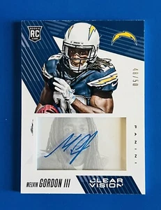 2015 Panini Clear Vision Melvin Gordon Chargers Rookie Auto Card #RCS-MG; #d /50 - Picture 1 of 2