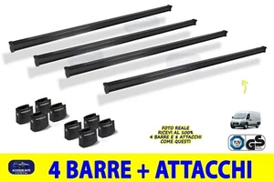 Barre Portatutto Peugeot Boxer dal 2006> tetto portapacchi barra kit fix porta 4 - Foto 1 di 7