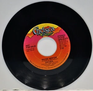 WAYNE NEWTON "Anthem" 1972 45 RPM Chelsea 78-0109 RADIO STATION COPY - Picture 1 of 3