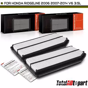 2x Rigid Panel Engine Air Filter for Honda Ridgeline 2006-2014 3.5L 17220RJEA00 - Picture 1 of 8