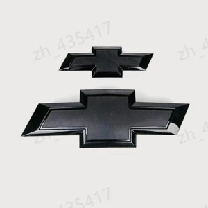 For 2014-2018 Chevy Chevrolet Impala Front Grille & Rear Bowtie Emblem Black Set - Picture 1 of 5