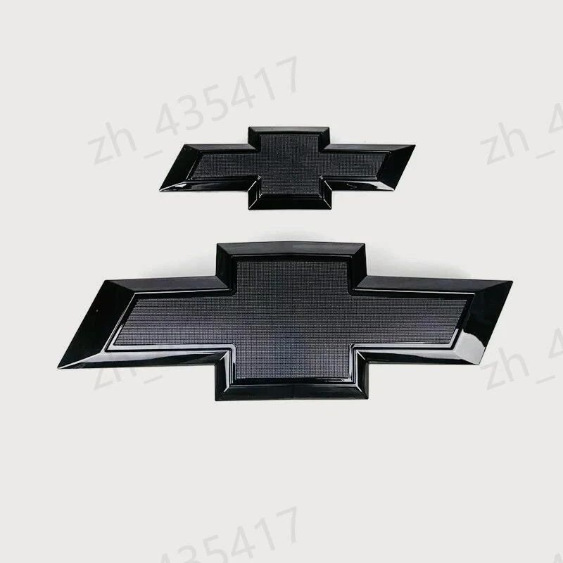 Conjunto preto emblema gravata borboleta dianteira e traseira para Chevy Chevrolet Impala 2014-2018 - Imagem 1 de 4
