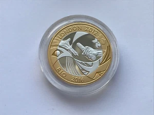 2012 SILVER PROOF PIEDFORT OLYMPIC GAMES HANDOVER TO RIO TWO 2 POUND COIN - Picture 1 of 6
